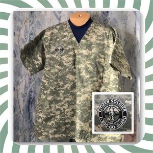 Nurse Joe camouflage scrub New Mexico National Guard Citizen Soldier logo
